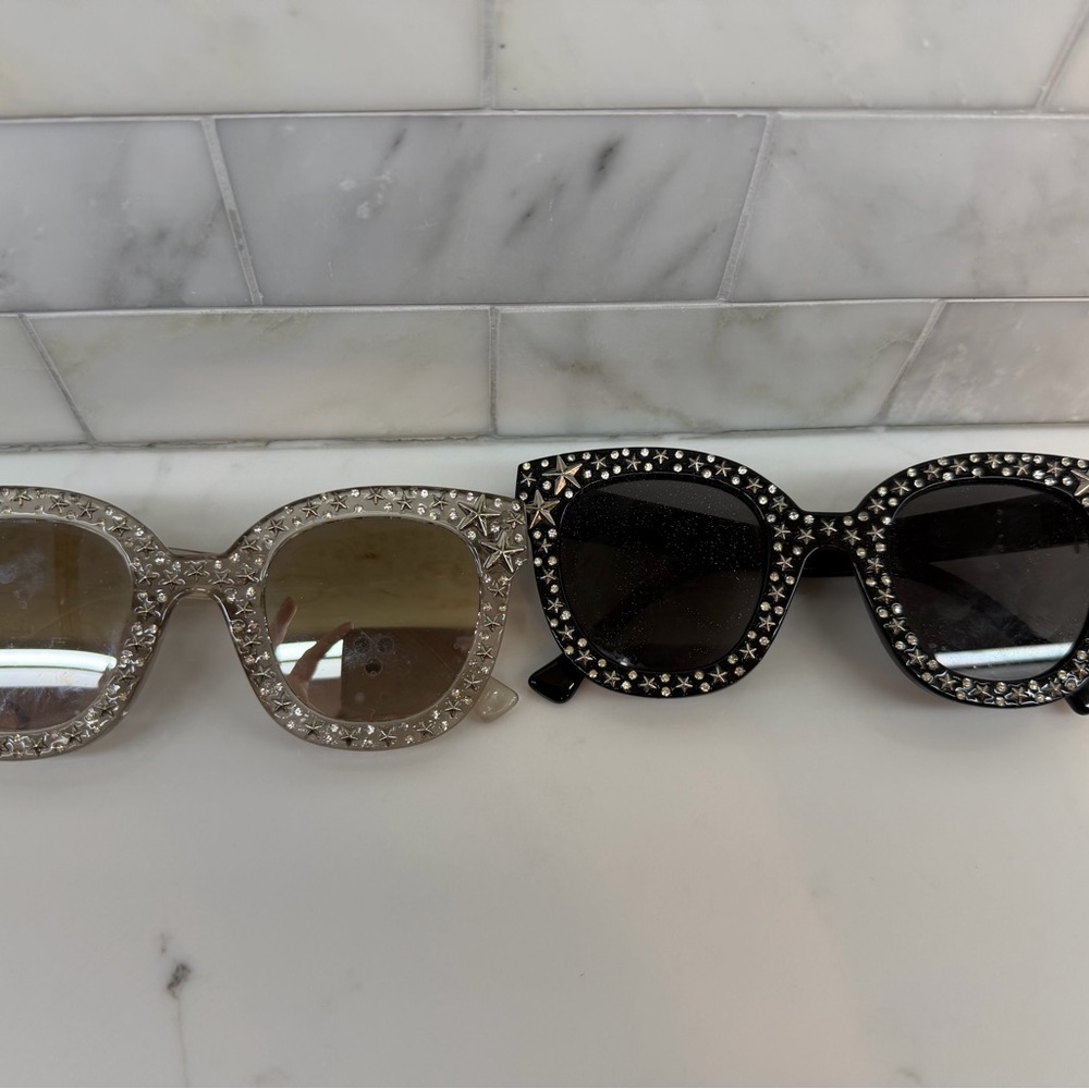 Stylish Star-Studded Sunglasses Set